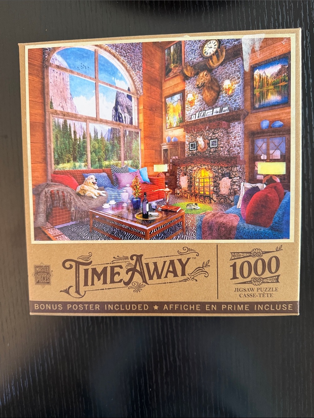 🧩 3 for $30 🧩 Time Away 1000-Piece Jigsaw Puzzle - Cozy Lodge Scene